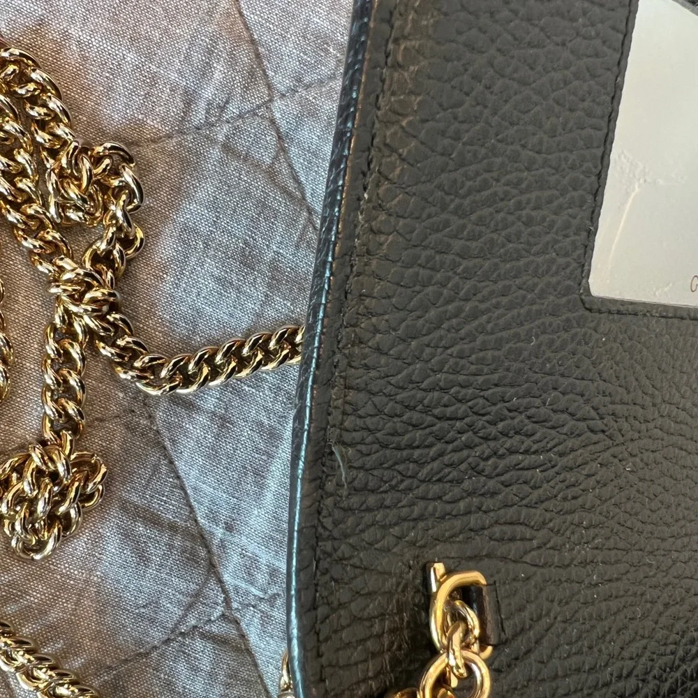 GUCCI GG Marmont Leather Mini Chain Bag - Picture 9 of 12